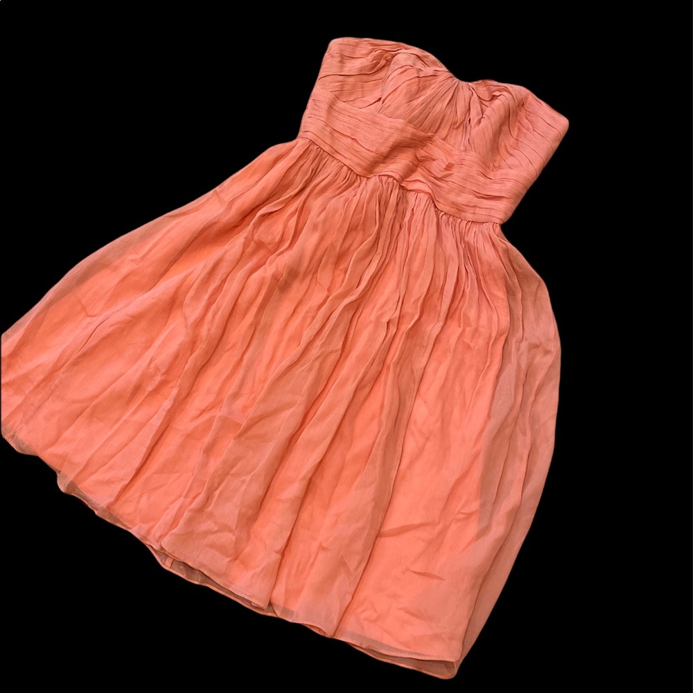 J. crew‎ strapless silk formal dress